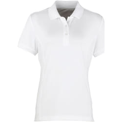 Premier Coolchecker - Polo à manches courtes - Femme (Blanc)
