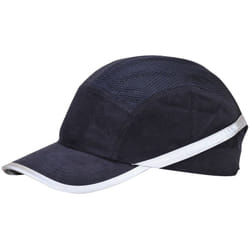 Portwest - Casquette de sécurité aérée 100% coton - Adulte unisexe (Bleu marine)