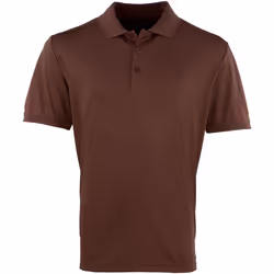 Premier - Polo COOLCHECKER - Homme (Marron)