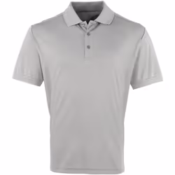 Premier - Polo COOLCHECKER - Homme (Argent)
