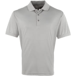 Premier - Polo COOLCHECKER - Homme (Argent)