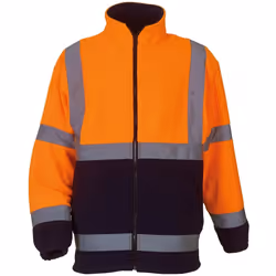 Yoko - Veste polaire haute visibilité - Homme (Orange/Bleu marine)