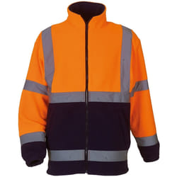 Yoko - Veste polaire haute visibilité - Homme (Orange/Bleu marine)