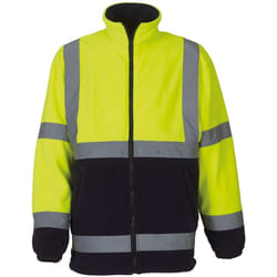 Yoko - Veste polaire haute visibilité - Homme (Jaune/Bleu marine)