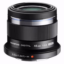 Olympus M.ZUIKO DIGITAL 45mm 1:1.8, Objectif standard, 9/8, Auto focus