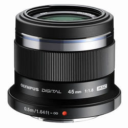 Olympus M.ZUIKO DIGITAL 45mm 1:1.8 SLR Objectif standard Noir