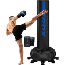Sac de frappe autoportant RDX Kara 6 pieds XXL - Bleu - Boxe - Kick-boxing
