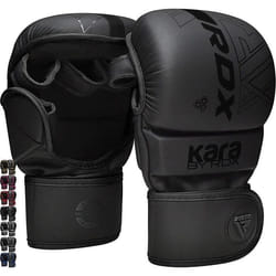 Gants dentraînement MMA RDX - Mitaines Boxe Grappling Sparring - Noir