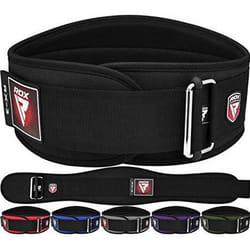 Ceinture de Musculation Powerlifting Fitness RDX - Marque RDX - Lombaire Belt pour Deadlifts - Noir
