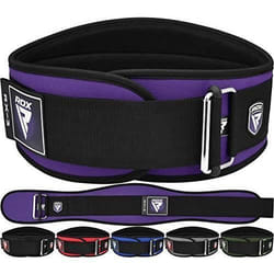 Ceinture de Musculation Powerlifting Fitness RDX - Violet - Pour Boxe et Kick-boxing