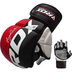 Gants de Grappling - RDX - GGR-T6R-M - 7oz - Rouge - MMA - Mixte