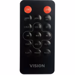 Vision SB-1900P RC, Barre de son, Appuyez sur les boutons, Noir