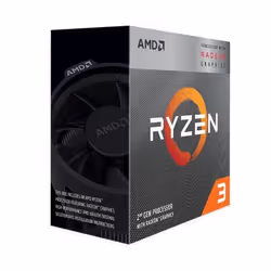 AMD Ryzen 3 3200G with Radeon Vega 8 Graphics, AMD Ryzen™ 3, Emplacement AM4, 12 nm, AMD, 3200G, 3,6 GHz