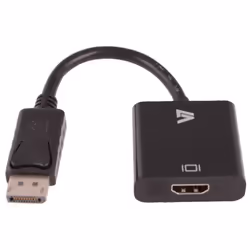 V7 DisplayPort - HDMI m/m, DisplayPort, HDMI Type A (Standard), Mâle, Mâle, 1920 x 1200 pixels, 2,25 Gbit/s