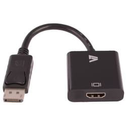 V7 DisplayPort - HDMI m/m HDMI Type A (Standard) Noir