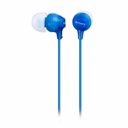Sony MDR-EX15LP, Avec fil, 8 - 22000 Hz, Musique, 3 g, Écouteurs, Bleu