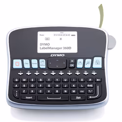 DYMO LabelManager Label Manager 360D™ QWERTY, QWERTY, D1, 12 mm/sec, Lithium-Ion (Li-Ion), Noir, Argent