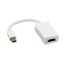Lindy 41014 câble vidéo et adaptateur 0,2 m Mini DisplayPort HDMI Type A (Standard) Blanc