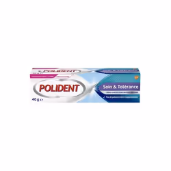 Polident soin et tolérance crème adhésive pour appareils dentaire 40g