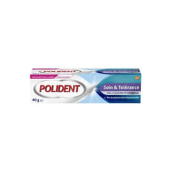 Polident soin et tolérance crème adhésive pour appareils dentaire 40g