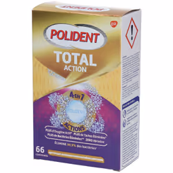 Polident Total Action Nettoyant 66 comprimés