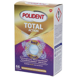 Polident Total Action Nettoyant 66 comprimés