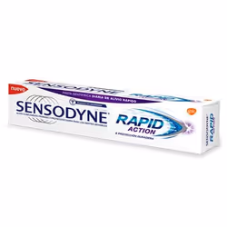 Sensodyne Rapid Action, 75 ml, Adultes/Enfants, Pâte, Glycerin, PEG-8, Hydrated Silica, Pentasodium Triphosphate, Aroma, Sodi ...