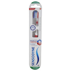 Sensodyne Brosse à Dents Medium Sensibilité & Gencives - Couleur : Rouge