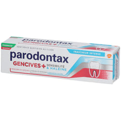 Parodontax Dentifrice Gencives + Sensibilité &amp  Haleine Fraîcheur Intense 75ml