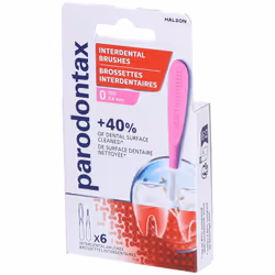 Brossettes Interdentaires Parodontax - Lot de 8 avec capuchon - Taille 0 (04 mm)