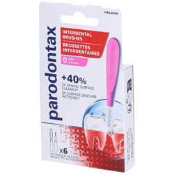 Brossettes Interdentaires Parodontax - Lot de 8 avec capuchon - Taille 0 (04 mm)