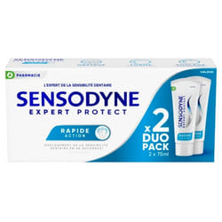 Sensodyne Expert Protect Rapide Action Dentifrice Lot de 2 x 75 ml