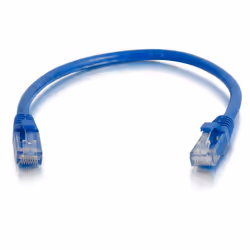 C2G Câble de raccordement réseau Cat6 avec gaine non blindé (UTP) de 1 M - Bleu, 1 m, Cat6, U/UTP (UTP), RJ-45, RJ-45