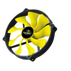 Akasa 14cm Viper R Fan Boitier PC Ventilateur Noir, Jaune