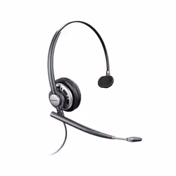 POLY HW710, Avec fil, Bureau/Centre d'appels, 150 - 6800 Hz, 53 g, Casque, Noir