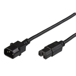 Microconnect PE011420 câble électrique Noir 2 m Coupleur C14 Coupleur C15