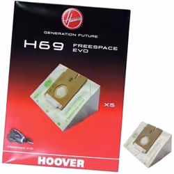 lot de 5 sacs H69 pour aspirateur HOOVER 35601053 Appareils compatibles : [ASPIRATEUR HOOVER: ] FV70FV03011, FV70FV04011, FV7 ...