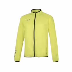 Veste de pluie - Mizuno - Authentic - Jaune/noir - Running - Manches longues