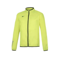 Veste de pluie - Mizuno - Authentic - Jaune/noir - Running - Manches longues