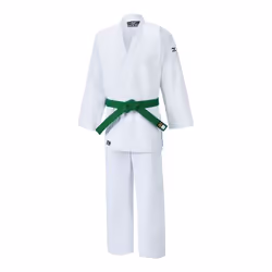 Kimono de judo - Mizuno - Hayato Enfant - Blanc - Manches longues - 100% coton