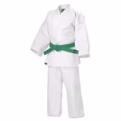 Kimono de judo - Mizuno - Hayato Adulte - Blanc - Manches longues - 100% coton