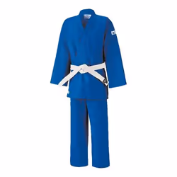 Costume - Mizuno - Kodomo 2 - Kimono Judo Enfants - Couleur Bleu - Ceinture Blanche
