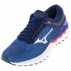 Chaussures running Wave Rider - Mizuno - Skyrise running xpop h - Bleu moyen - Drop 10 mm - Genre Mixte
