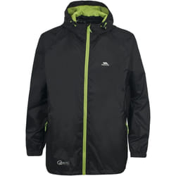Trespass Qikpac - Veste imperméable repliable - Enfant unisexe (Noir)