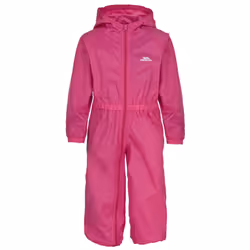 Trespass Button - Salopette de pluie - Enfant unisexe (Rose)