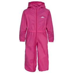 Trespass Button - Salopette de pluie - Enfant unisexe (Rose)