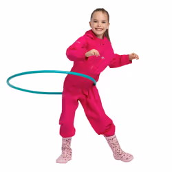 Trespass Button - Salopette de pluie - Enfant unisexe (Rose)