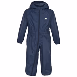 Trespass Button - Salopette de pluie - Enfant unisexe (Bleu marine)
