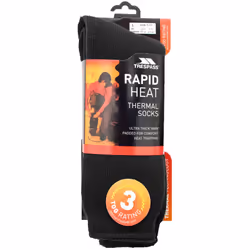Trespass Togged - Chaussettes de ski thermiques - Homme (Noir)