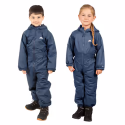 Trespass Dripdrop - Combinaison imperméable - Enfant unisexe (Bleu marine)